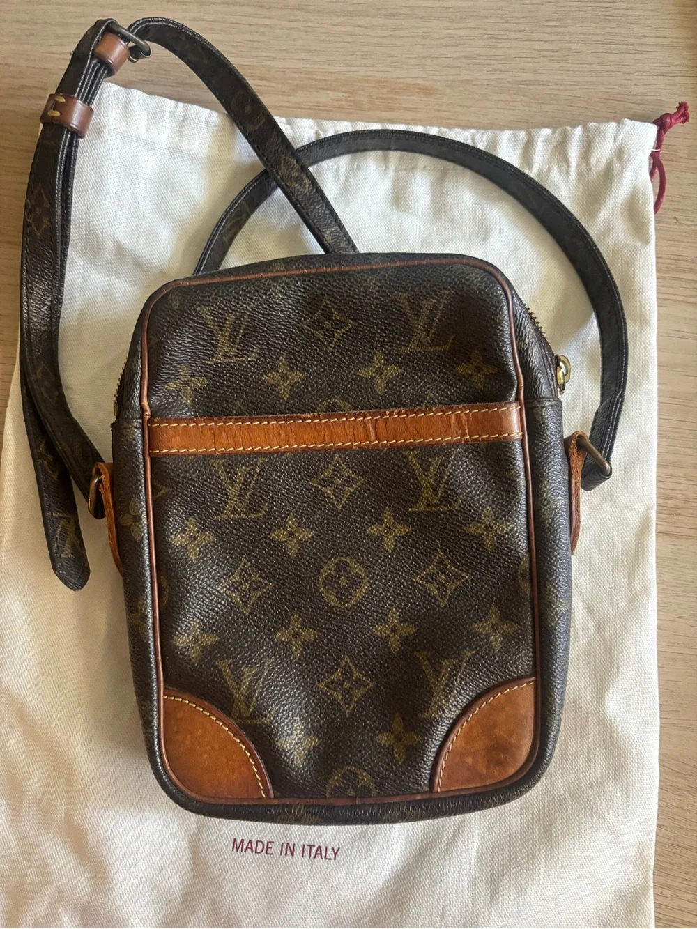 Louis Vuitton Monogram Canvas Messenger Crossbody in Brown and Tan